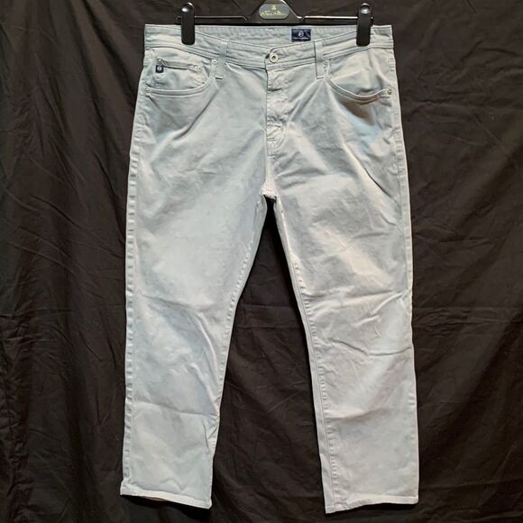 AG The Graduate Light Green Tailored Leg Jeans 36 - Picture 2 of 7